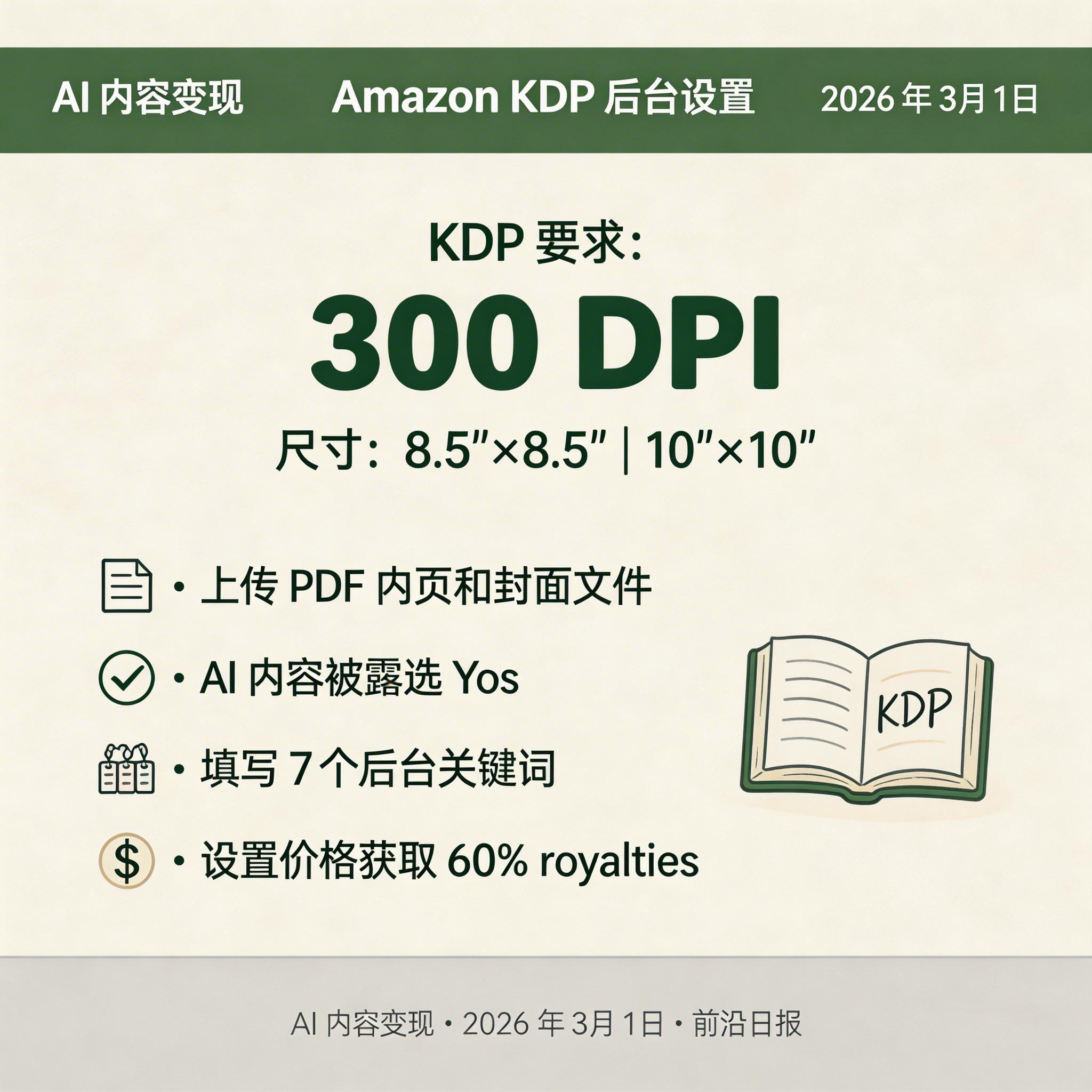 KDP 后台设置界面