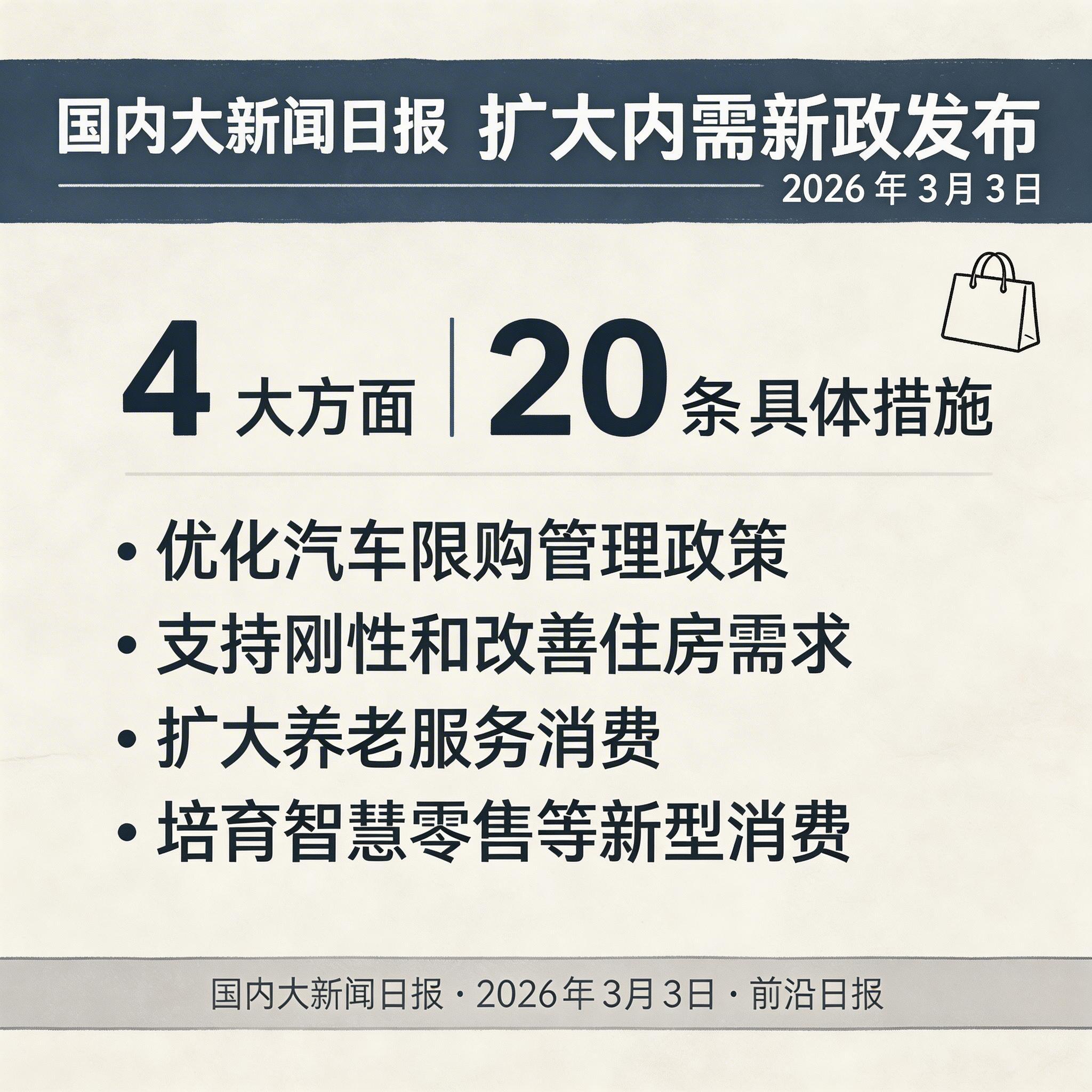 扩大内需新政发布