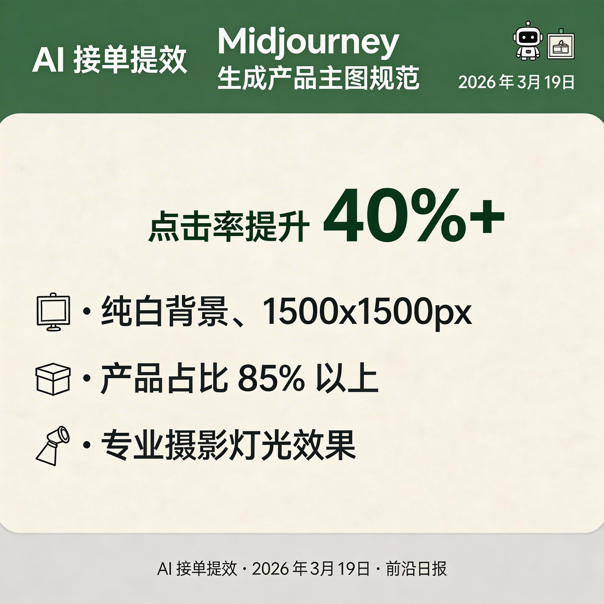 Midjourney 生成的产品主图示例，白色背景专业摄影效果
