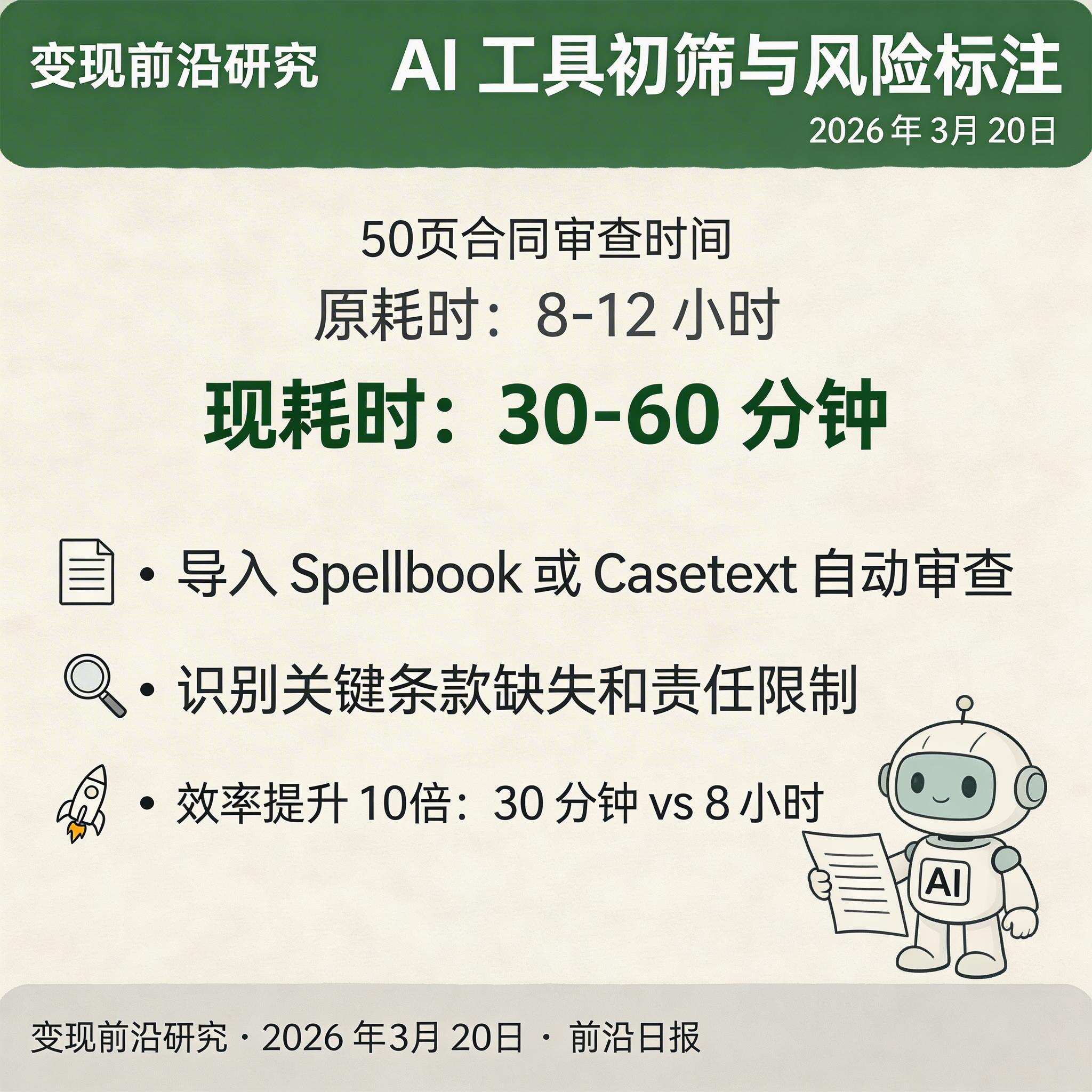 AI 合同审查界面示例