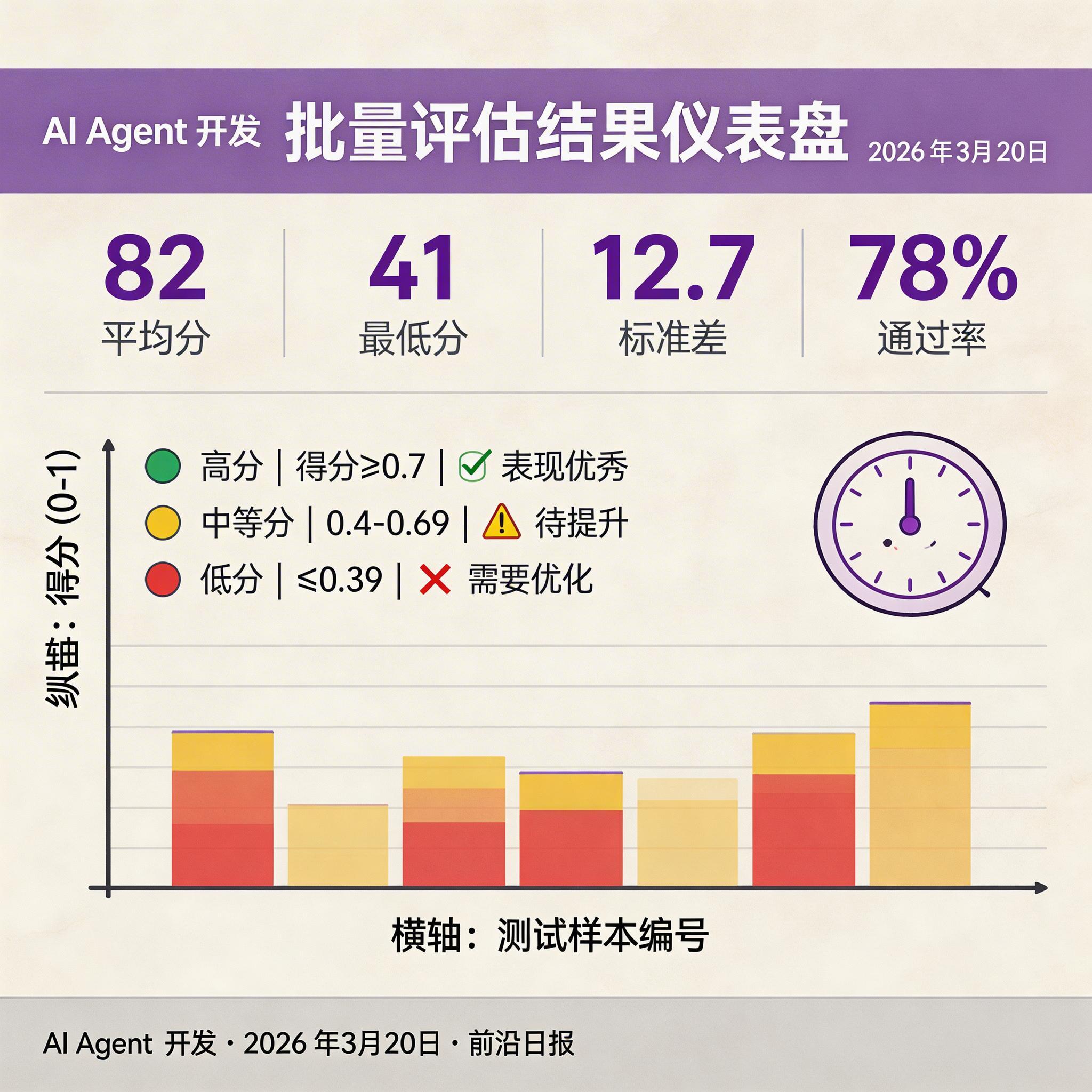 批量评估结果仪表盘