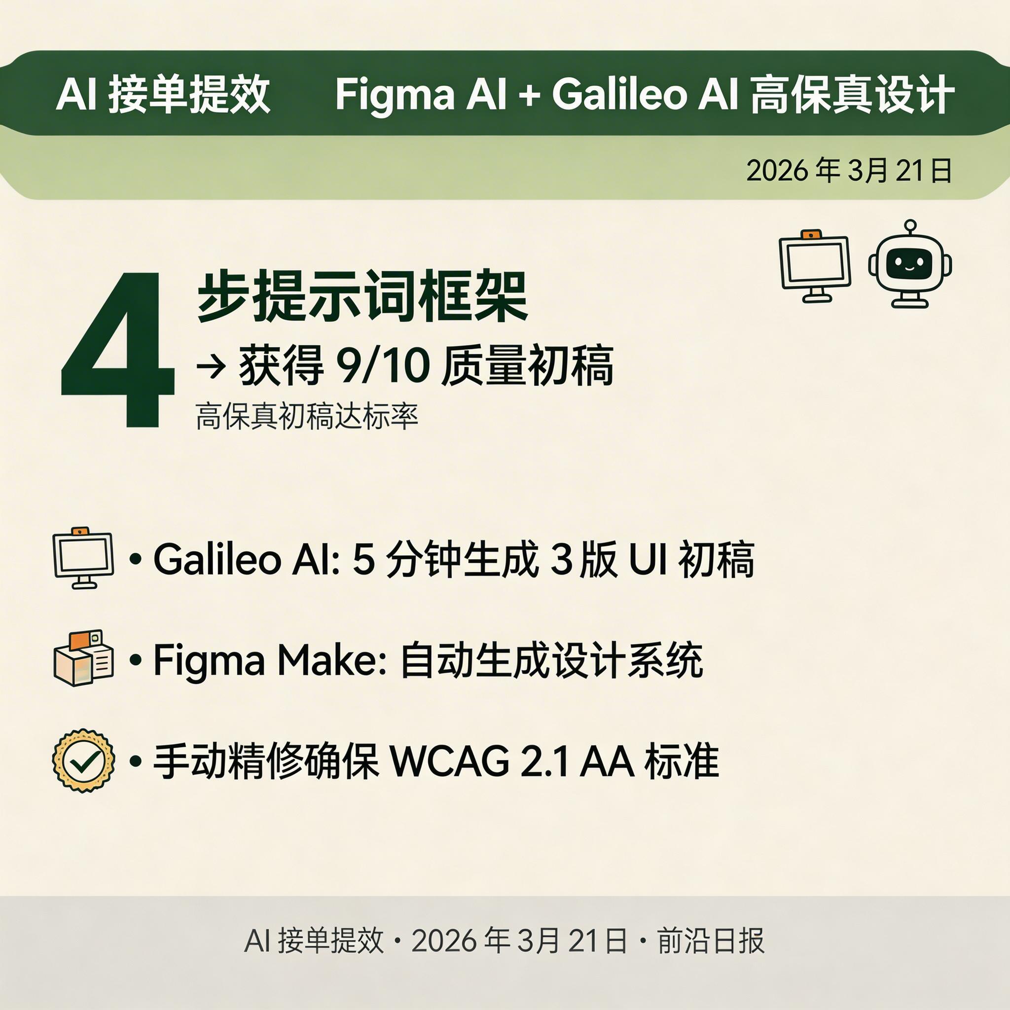 Figma AI 生成高保真界面示例：从文本提示到完整 Dashboard 设计的过程