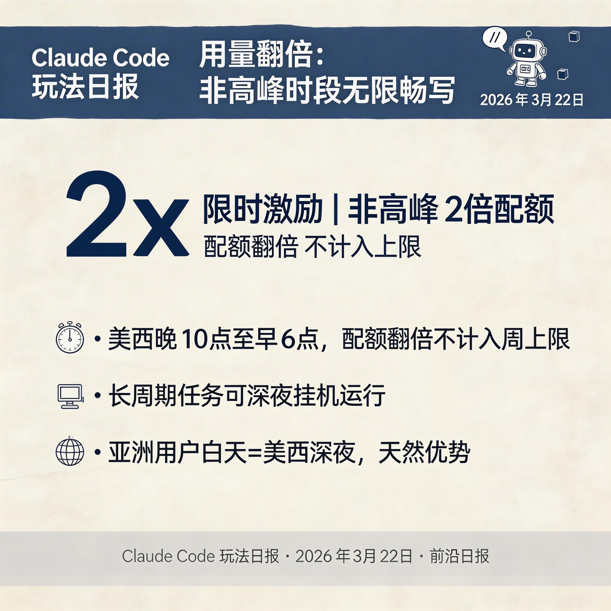 用量翻倍：非高峰时段无限畅写