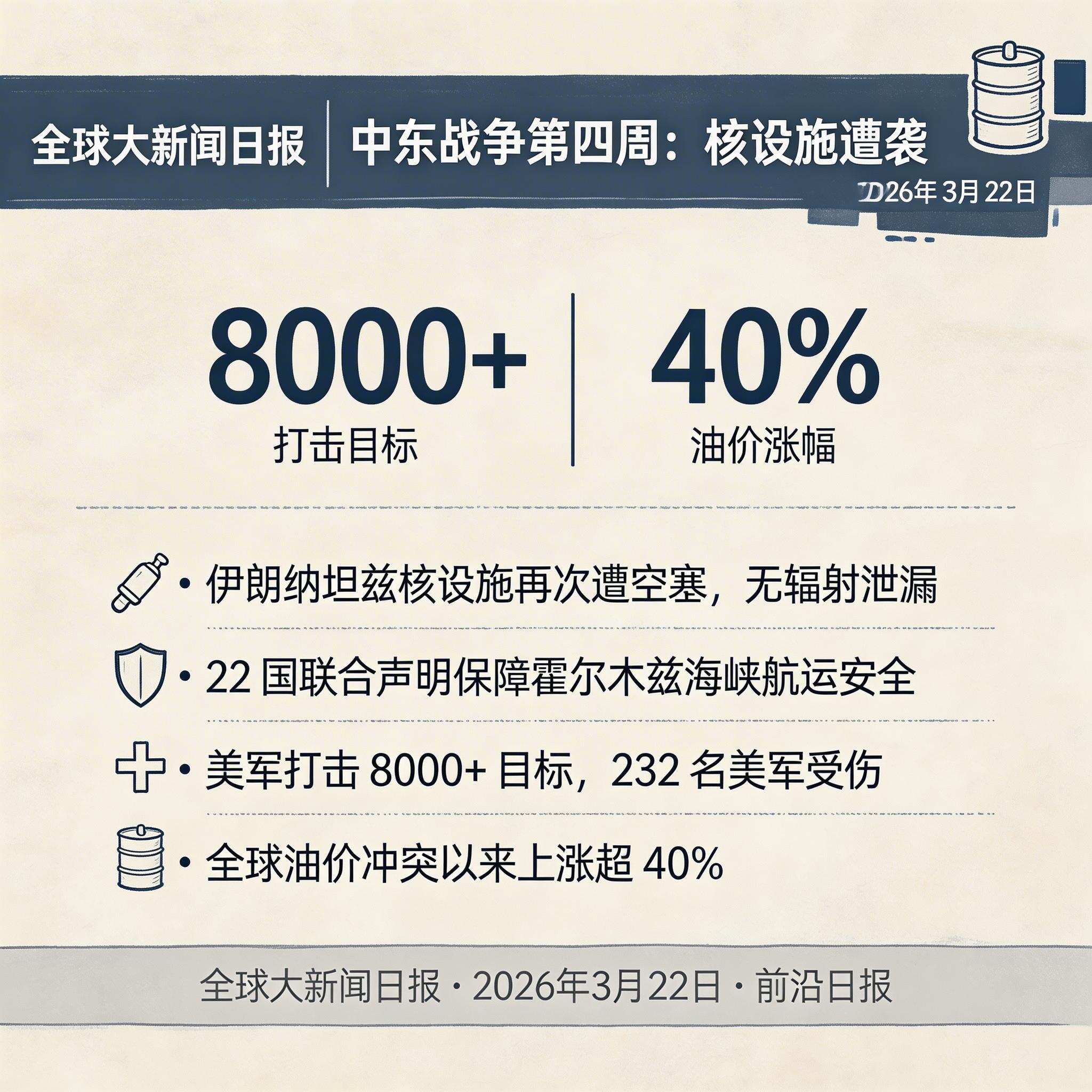 中东战争第四周：核设施遭袭