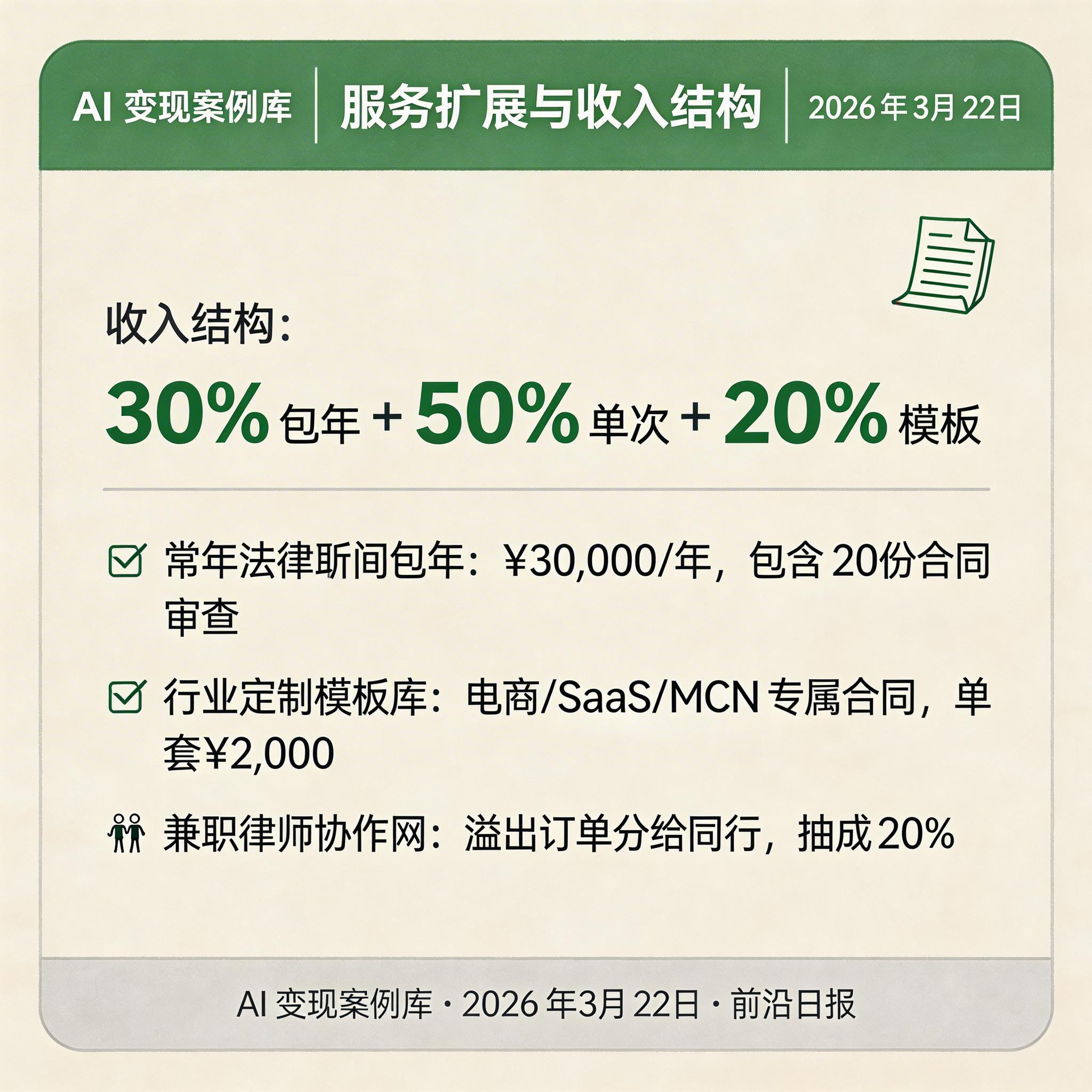 服务扩展与收入结构