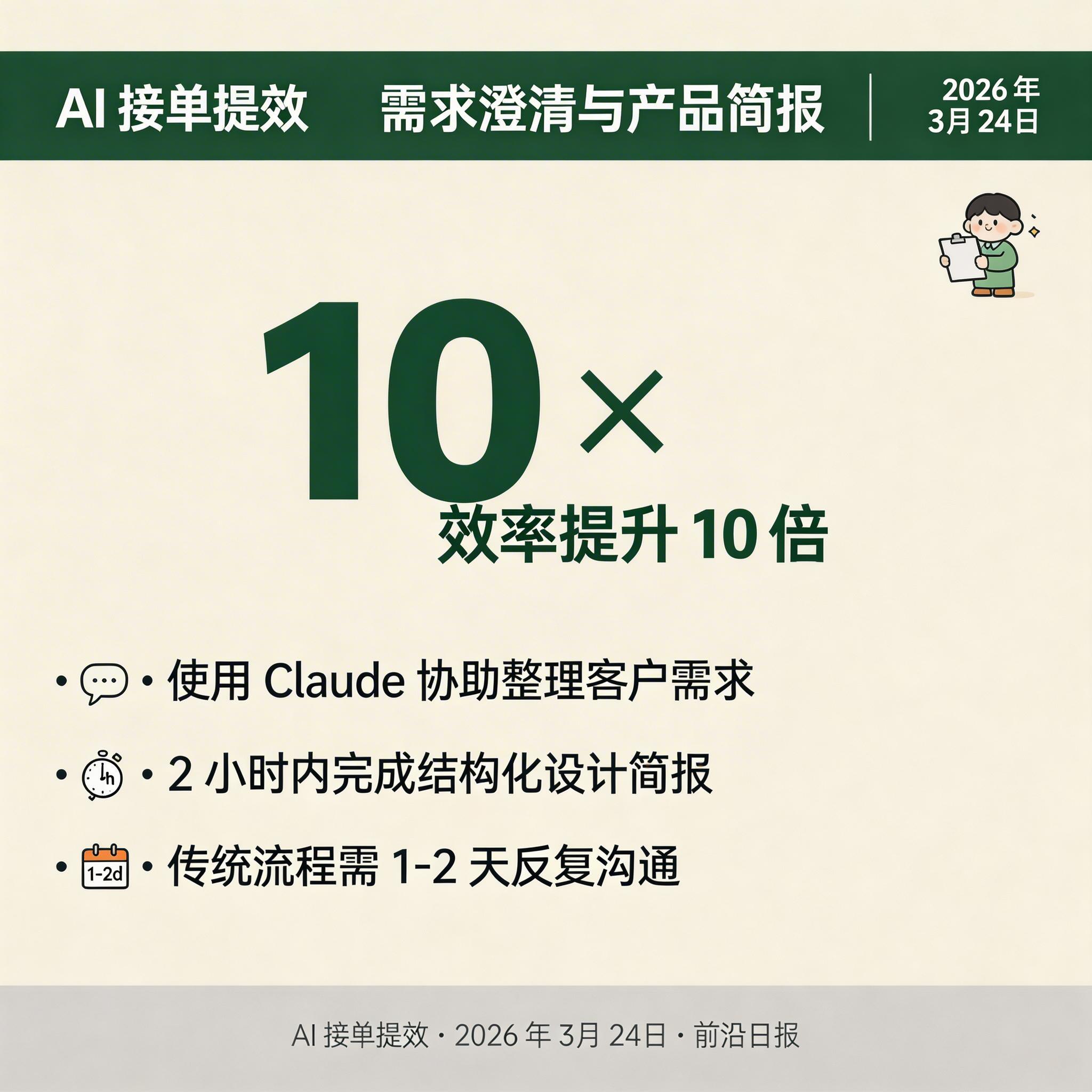 使用 Claude 生成设计简报的界面示例